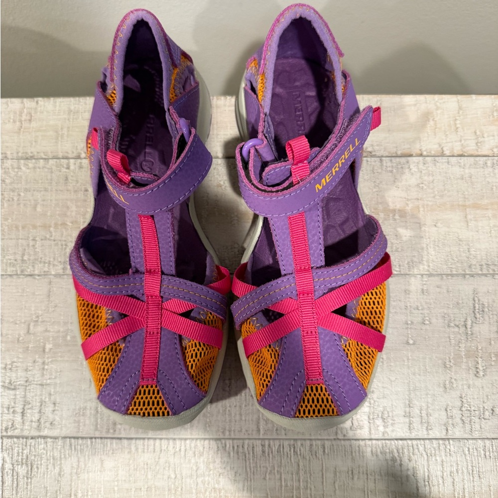 Merrell Dragonfly Purple, Pink and Orange Outdoor Sandals Waterproof Size 13